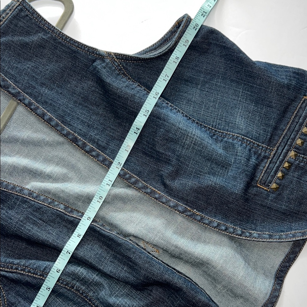 Chico's Platinum Dark Denim Vest size 2 - Picture 8 of 9